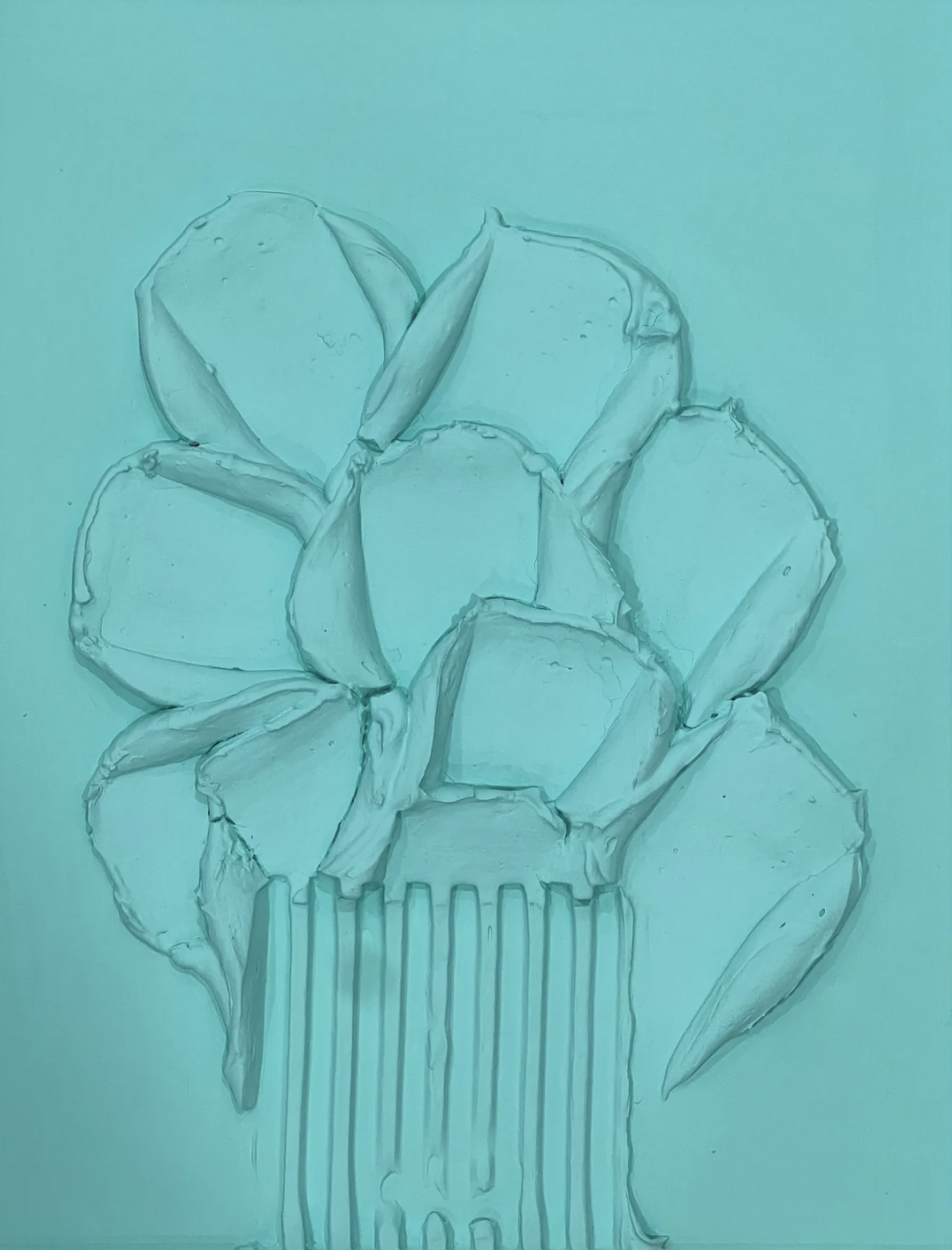 Flor Blue — 11 × 14 in